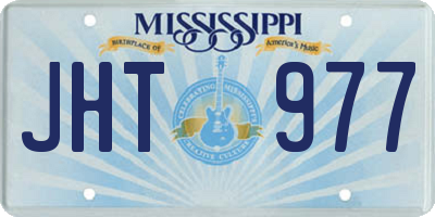 MS license plate JHT977