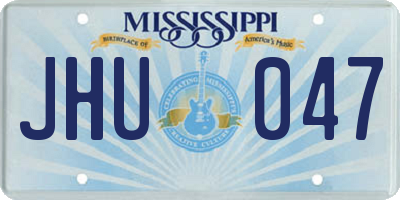 MS license plate JHU047