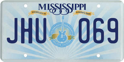 MS license plate JHU069
