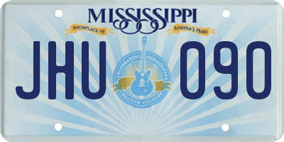 MS license plate JHU090