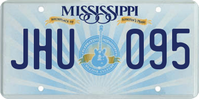 MS license plate JHU095