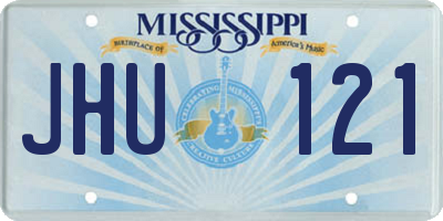 MS license plate JHU121