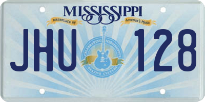 MS license plate JHU128