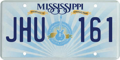 MS license plate JHU161