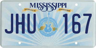 MS license plate JHU167