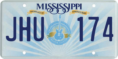 MS license plate JHU174