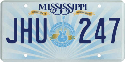 MS license plate JHU247