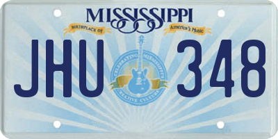 MS license plate JHU348