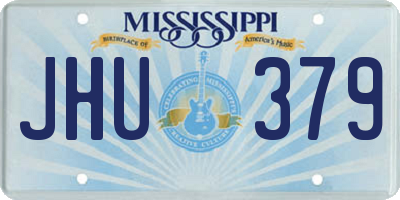 MS license plate JHU379