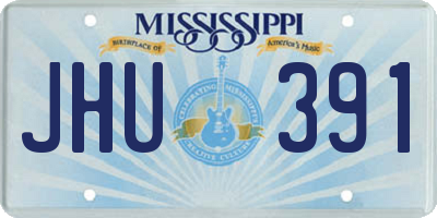 MS license plate JHU391