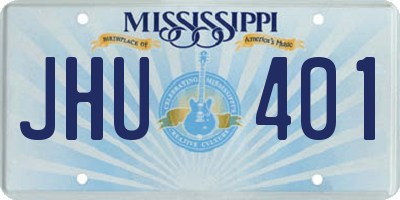 MS license plate JHU401