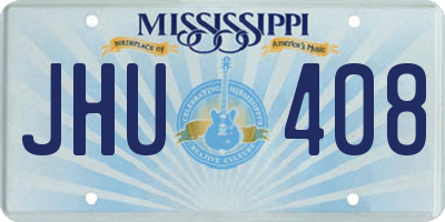 MS license plate JHU408