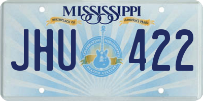 MS license plate JHU422