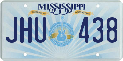 MS license plate JHU438
