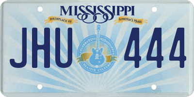 MS license plate JHU444