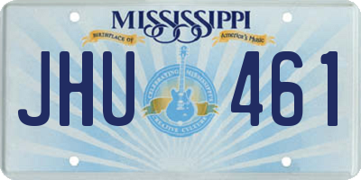 MS license plate JHU461