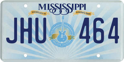 MS license plate JHU464
