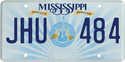 MS license plate JHU484