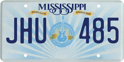 MS license plate JHU485