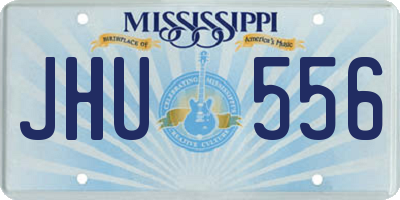 MS license plate JHU556