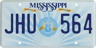 MS license plate JHU564