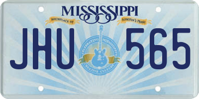 MS license plate JHU565