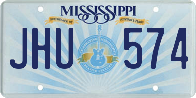 MS license plate JHU574