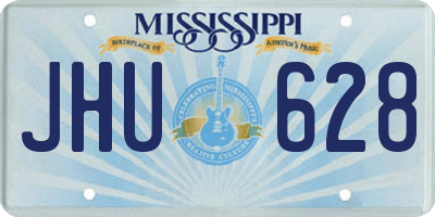 MS license plate JHU628