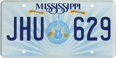 MS license plate JHU629