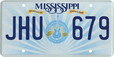 MS license plate JHU679