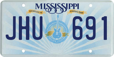 MS license plate JHU691