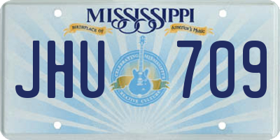 MS license plate JHU709