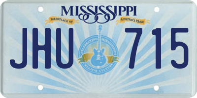 MS license plate JHU715