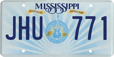 MS license plate JHU771