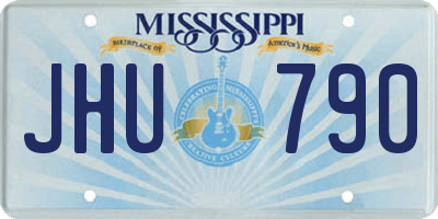 MS license plate JHU790
