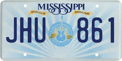 MS license plate JHU861
