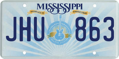 MS license plate JHU863