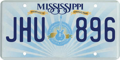 MS license plate JHU896