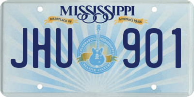 MS license plate JHU901