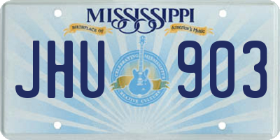 MS license plate JHU903