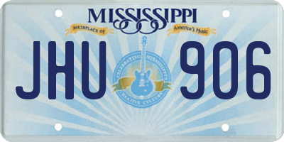 MS license plate JHU906