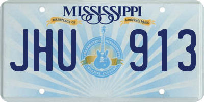 MS license plate JHU913