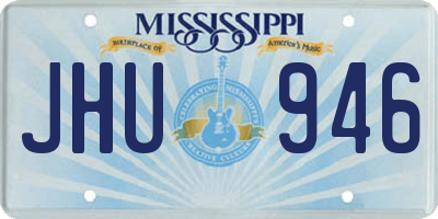 MS license plate JHU946
