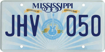 MS license plate JHV050