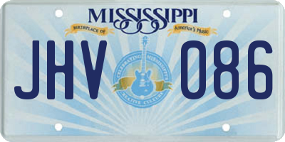 MS license plate JHV086
