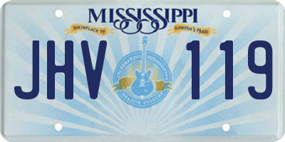 MS license plate JHV119
