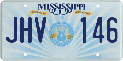 MS license plate JHV146