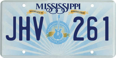 MS license plate JHV261