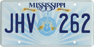 MS license plate JHV262