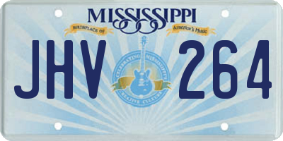 MS license plate JHV264